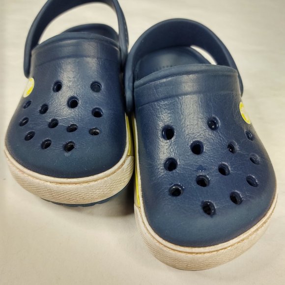 Toddler Baby Crocs Sandals 4 / 5 Blue White - Picture 6 of 6